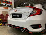 10th Gen Honda Civic FC Quad Exhaust Diffuser