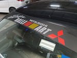 Ralliart Sunshade vinyl sticker with matt black base!