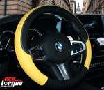 Checkered Series Bicast Leather Series Car Steering Wheel Cover