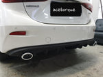 Mazda 3 Twin Decorative Exhaust Tip Rear Diffuser