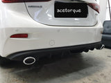 Mazda 3 Twin Decorative Exhaust Tip Rear Diffuser