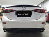 Mazda 3 Twin Decorative Exhaust Tip Rear Diffuser