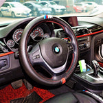 Custom Brand Matt Carbon Fibre Print Car Steering Wheel Cover