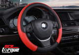 Checkered Series Bicast Leather Series Car Steering Wheel Cover