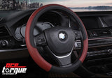 Checkered Series Bicast Leather Series Car Steering Wheel Cover