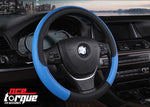 Checkered Series Bicast Leather Series Car Steering Wheel Cover